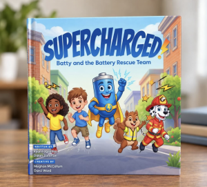 New Children’s Book SUPERCHARGED! Batty and the Battery Rescue Team Takes Aim at a Growing Battery Fire Problem
