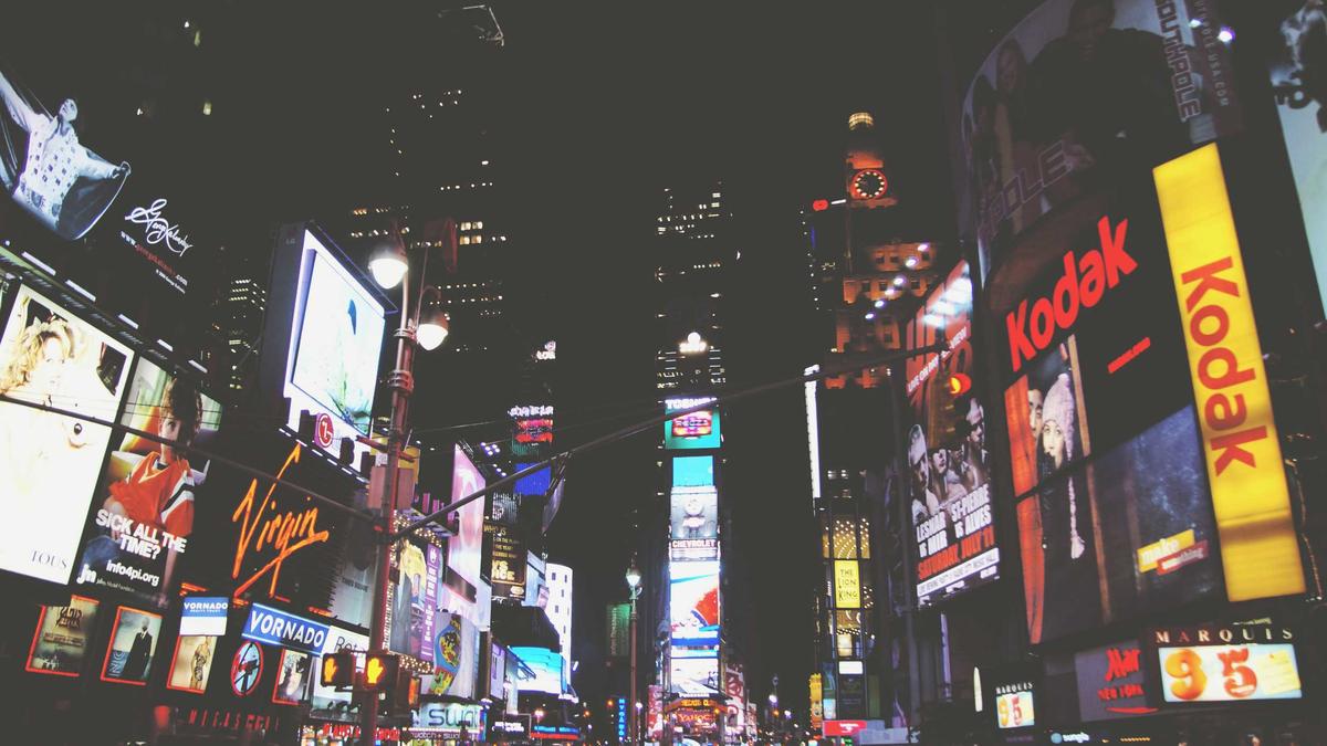 Times Square at night