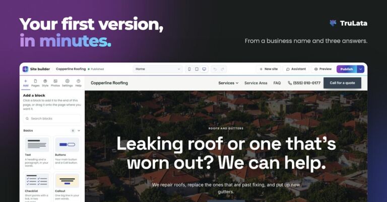 TruLata debuts AI site builder that refuses to invent business facts