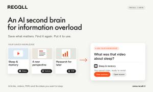 Recall’s AI ‘second brain’ tackles ADHD info overload, not just time management