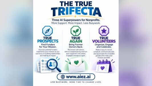 AIEZ.ai launches three AI tools to stop nonprofits from losing donors and volunteers
