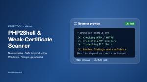 eScan releases free scanner to find PHP2Shell and weak eMudhra certificates before attackers strike