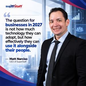 SuperStaff: 2027 growth hinges on AI efficiency, not just adoption